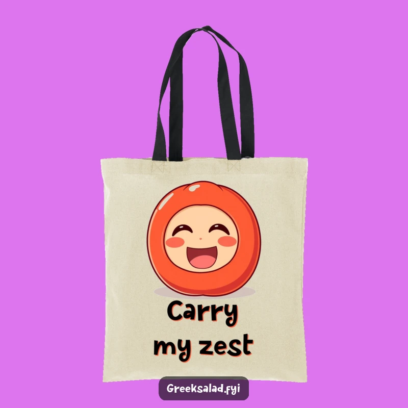 Funny Laughing Tomato Tote Bag: Carry Your Joy with Cheerful Vegetable Style